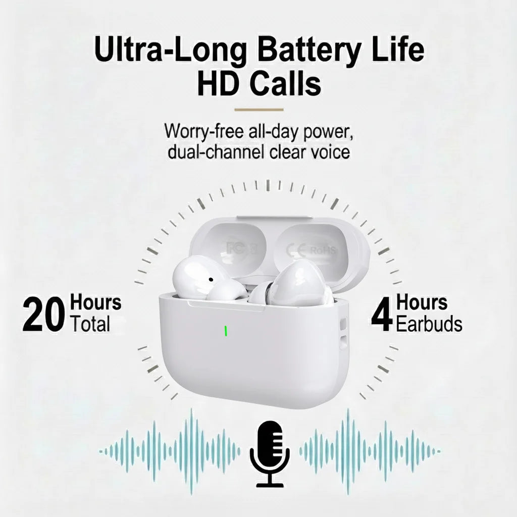 Auriculares inalámbricos con cancelación activa de ruido y sonido envolvente, latencia ultrabaja y carga inalámbrica