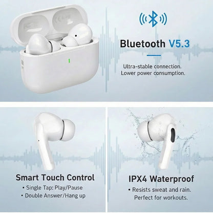 Auriculares inalámbricos con cancelación activa de ruido y sonido envolvente, latencia ultrabaja y carga inalámbrica